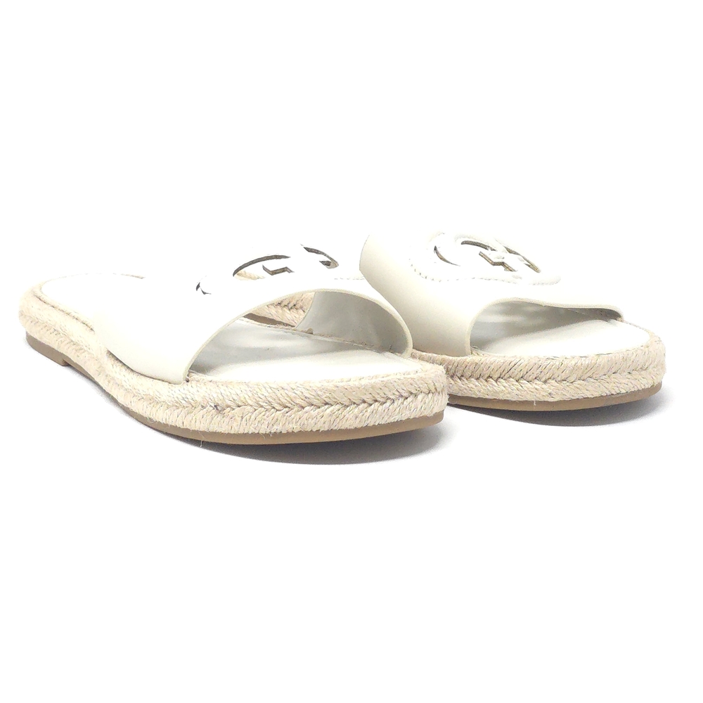 Guess Katica Cream 150 Logo Espadrille Slide Sandals US 7.5M - Picture 2 of 8